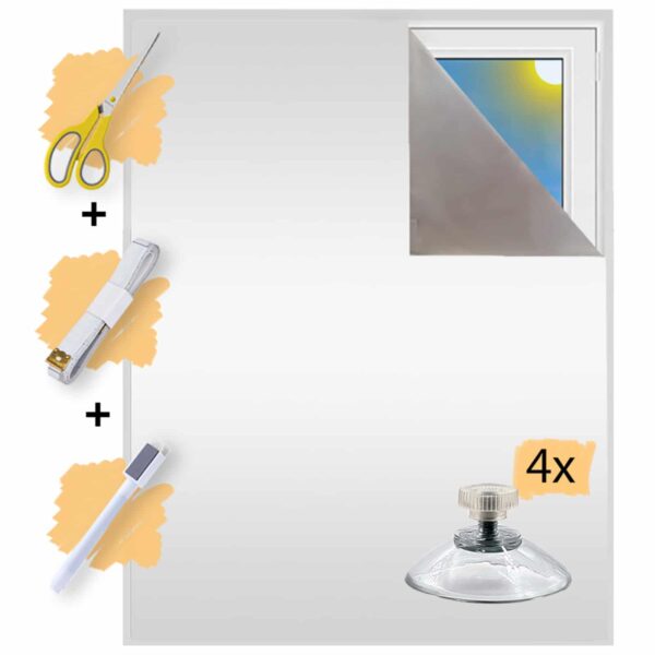 sunce24 fenster verdunklung ohne bohren verdunklungsstoff weiß mit saugnäpfen
